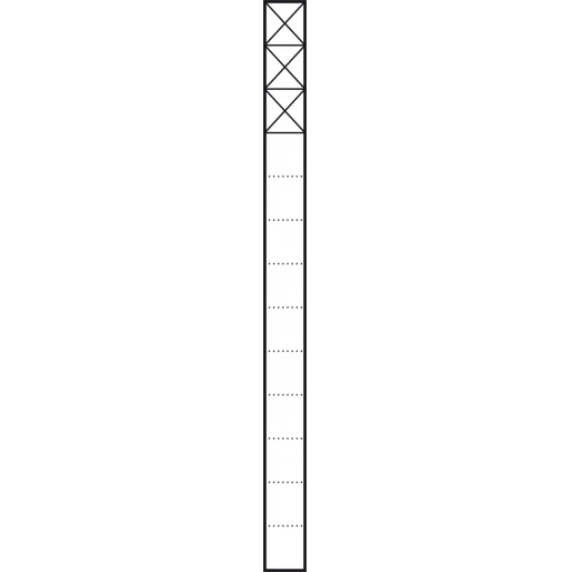 Siedle Communicatiezuil Vrijstaand aluminium 3 modules 1344mm 200039579-00