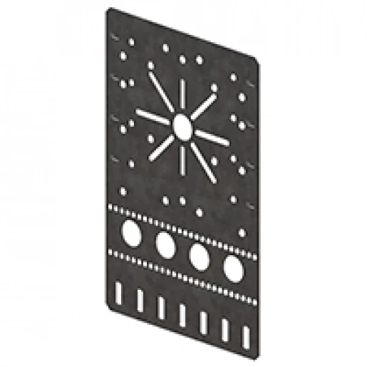 Legrand P31+ montageplaat meervoudige steekverbinding 159.5x268mm Staal sdz zink 350159