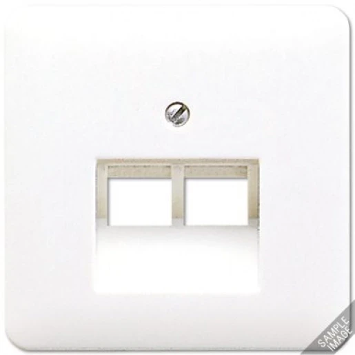 Jung CD range centraalplaat- (onderdeel) afdekking cd500 UAE/IAE 2 connectoren Zonder label bruin CD569-2UABR