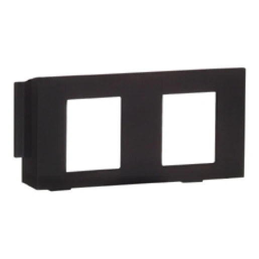 Peha Inzetstuk Modular-Jack 2 connectoren Zonder label zwart 00593011