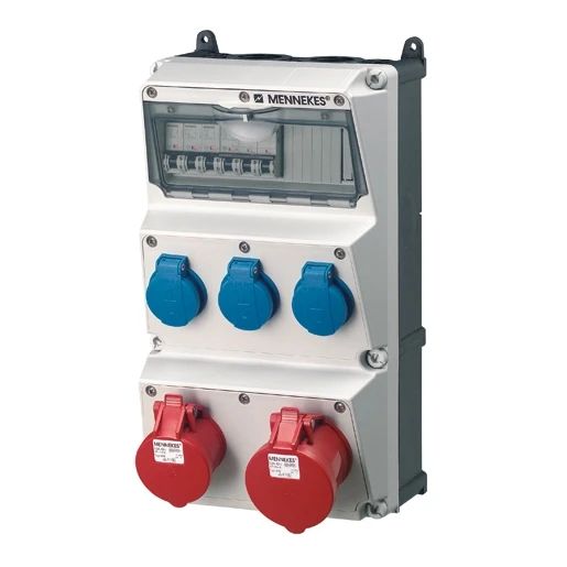 Mennekes AMAXX contactdoos combinatie 3 modules
