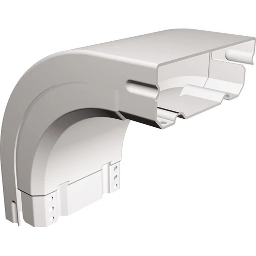 Legrand ISPL van geel bocht / hoekstuk kabelgoot 150x50mm PVC 90° grijs RAL 7030 637727