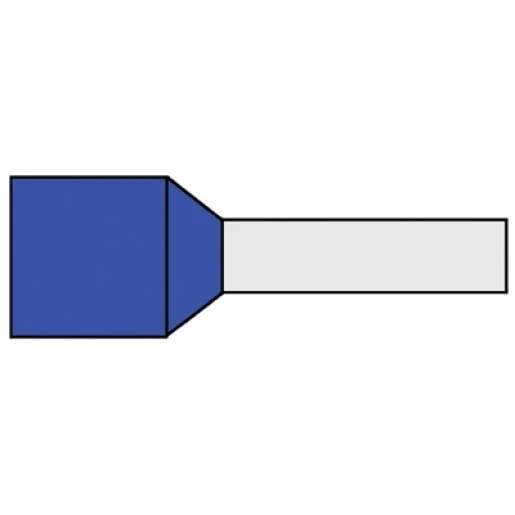 Klemko adereindhuls 16mm² 18mm Geïsoleerd Blauw