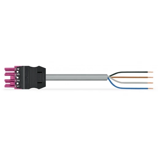 Wago Serie 771 Patchkabel gebouwinstallatie 4p Contrastekker (female) Vrij kabeluiteinde 1000mm