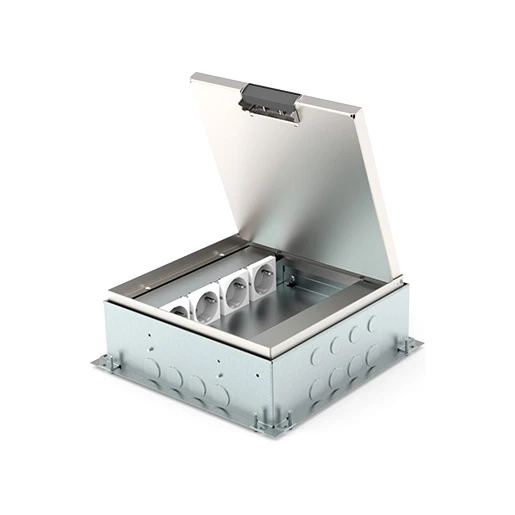 HPL VLOERDOOS INSTORT 80MM 4XWCD 6XDATA RVS T15ZR KLAPDEKSEL