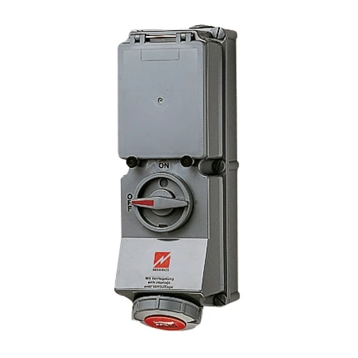 Mennekes WCD 16A5P 6H400V IP67 DUO + rail