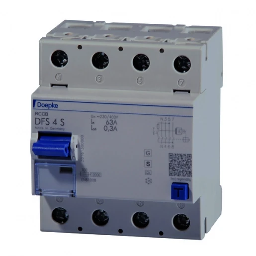 Doepke DFS4 Aardlekschakelaar 4p 125A 0.3A type A 09176905