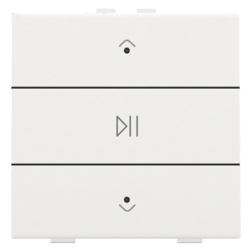 Niko Home Control Tastsensor bussysteem bediening audio 3-voudig wit inbouw IP20 RAL 9016 154-52073
