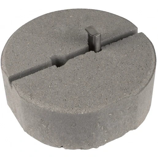 Dehn Concrete base c45/55 8.5kg f.wedge mount.d 240mm h 90mm air-term.ro