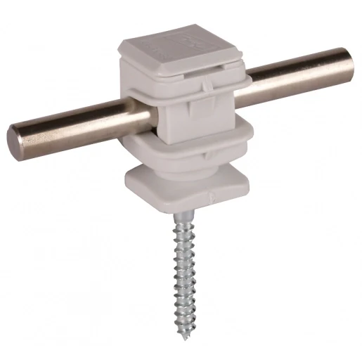 Dehn Conductor holder dehnsnap plastic grey h 16mm f.rd 8mm w.threaded wo