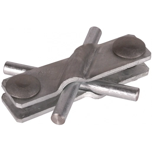Dehn Sv clamp st/tzn f.rd 7-10/7-10mm-rd 7-10/fl 40mm-fl 40/40mm
