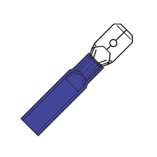 Klemko Waterdichte föhnvlakstekerhuls 6,3x0,8 voor 1,5-2,5 mm²