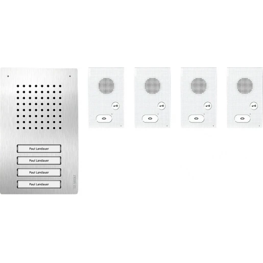Siedle Classic Audio-set klassiek 4 binnenposten zilver 210010048-00