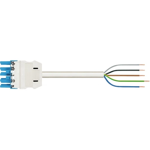 Wago SERIE 771 Patchkabel gebouwinstallatie 5p Contrastekker (female) Vrij kabeluiteinde 4000mm