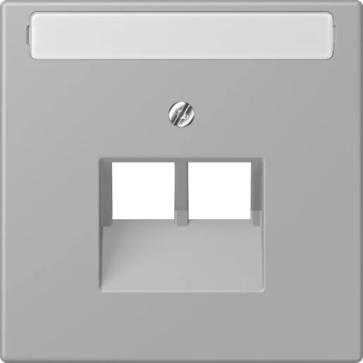 Jung LS range Afdekking centraalplaat LC32012 UAE/IAE 2 connectoren Met label LC969-2NAUA204