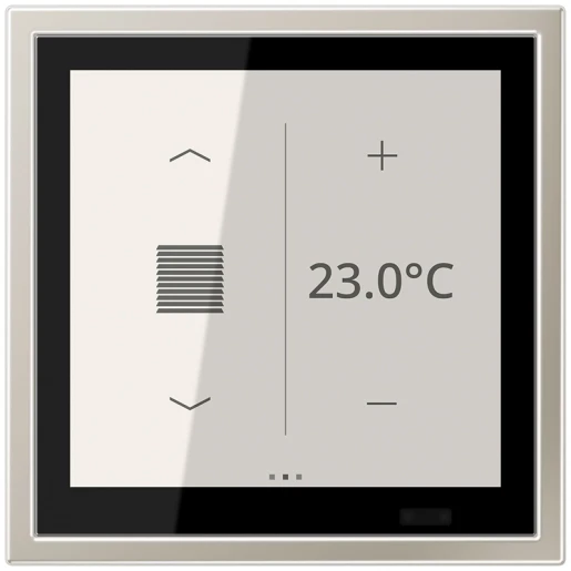 Jung LS range Touch ruimtecontroller KNX RVS LSZES459BFD1S