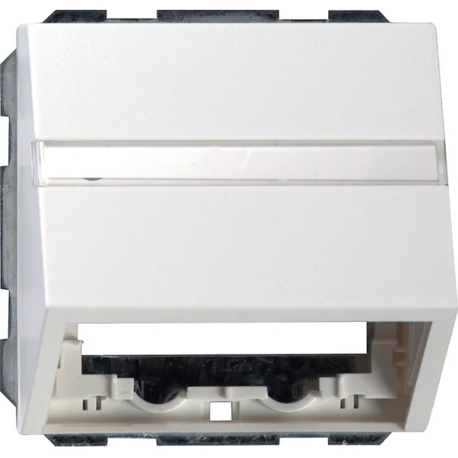 Gira System 55 datakap draagring + tk mat Voor dataansluitkast Bedieningselement Met label wit 087027