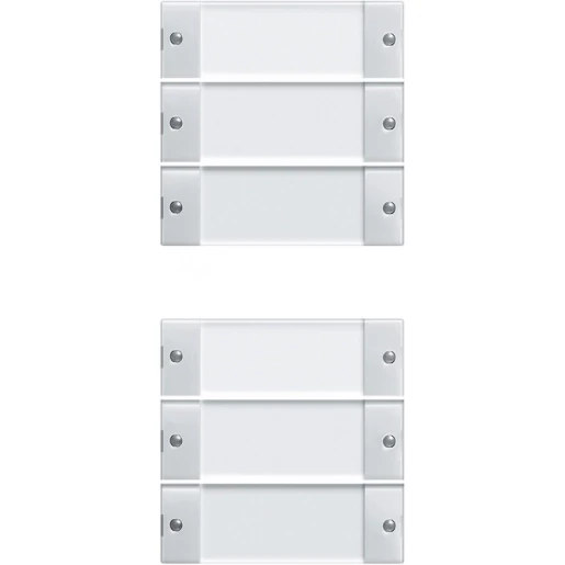 Gira Wippenset 6-v (3+3) TK System 55 clear/z.wit