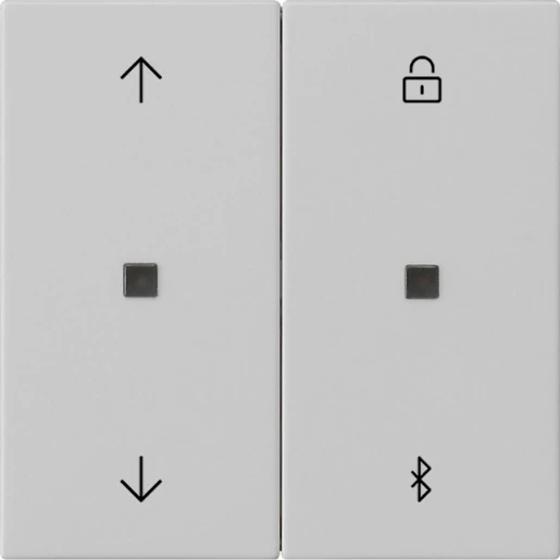 Gira System 55 s3000 jaloezie- en schakelklok bluetooth 2-voudig Mat grijs 5367015