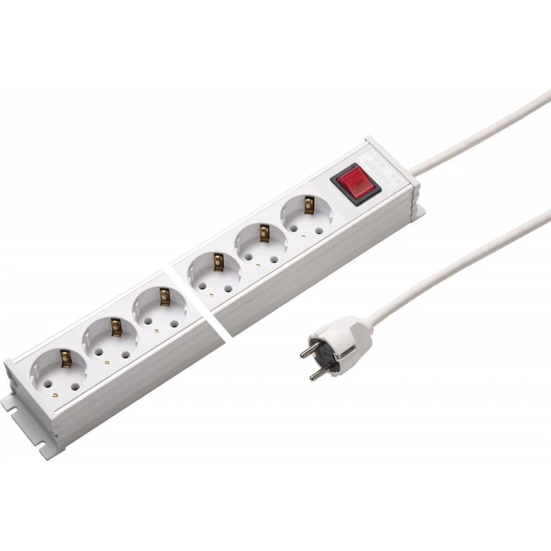 Martin Kaiser Contactdooscombinatie 6RA 16A IP20 snoer 1.5m 1101ZL6WS15