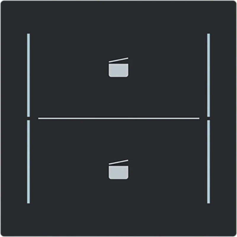 ABB Busch-Jaeger cpl v 2v drukknop scenesymbool Art-matzwart