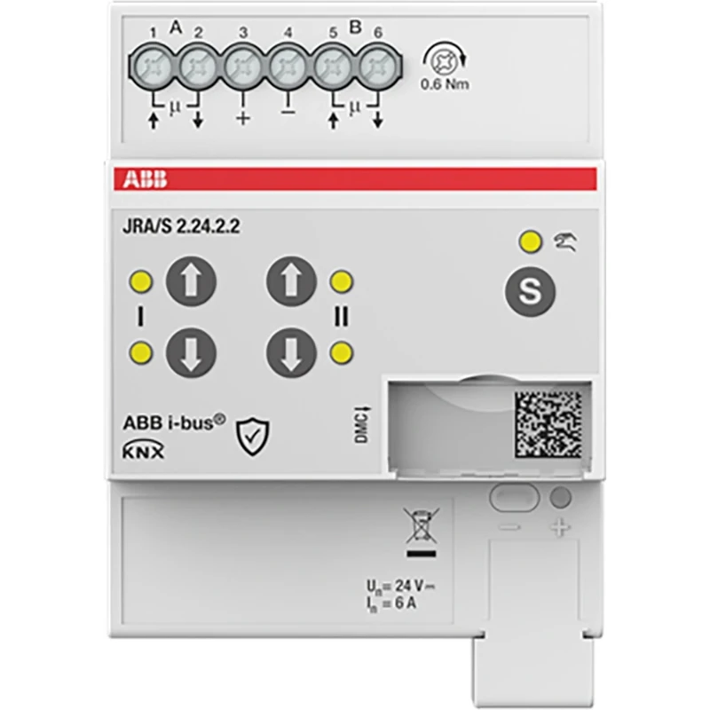 ABB Busch-Jaeger Jaloezie- en rolluikactuator 2-f 24V DC Man Op 230V handmatige bediening