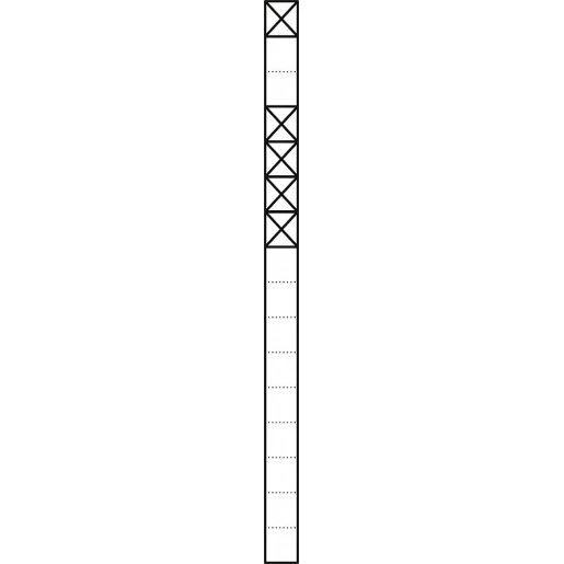 Siedle Vario Communicatiezuil Vrijstaand aluminium 5 modules 1644mm 200024009-00
