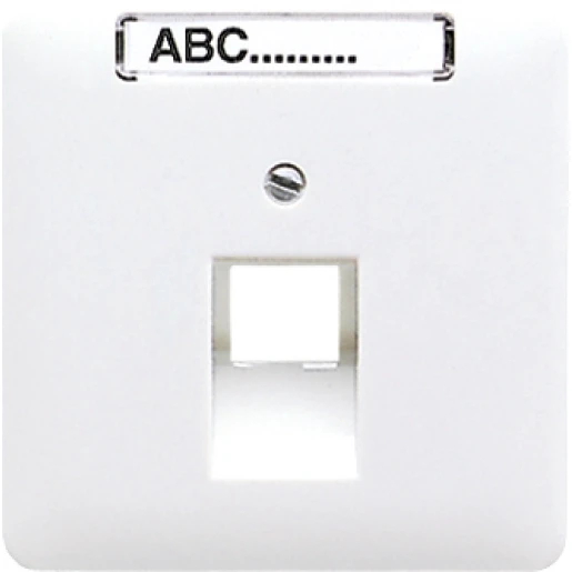 Jung CD range centraalplaat uae8upo cd500 UAE/IAE 1 connector Met label grijs CD569-1NAUAGR