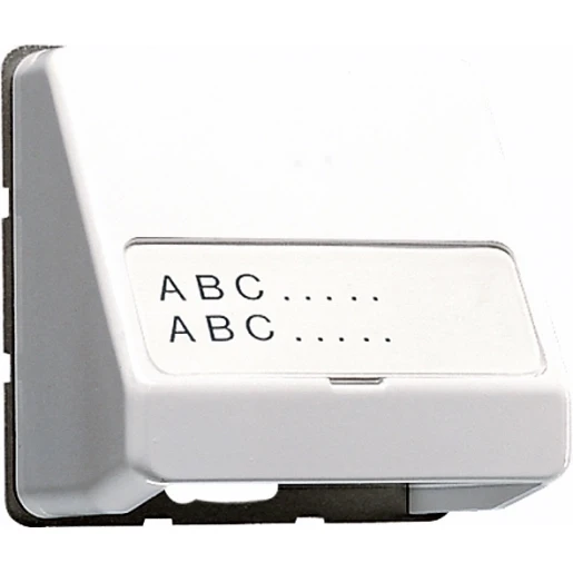 Jung CD range data aansluitkap cd500 Basiselement met centrale afdekplaat 1 connector Met label wit CD554WW