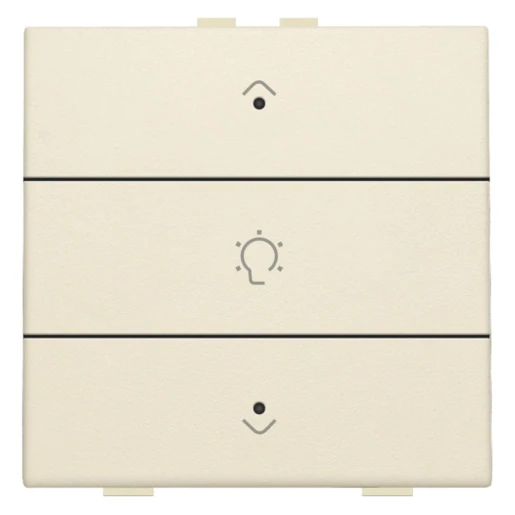 Niko Home Control Bediening dimming 3-voudig beige inbouw IP20 RAL 1030 100-52043