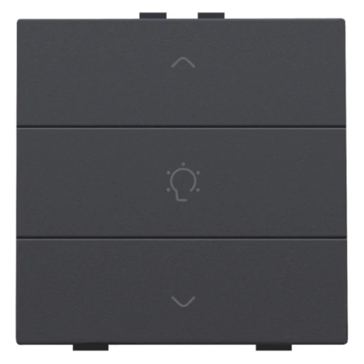 Niko Home Control Bediening dimming 3-voudig antraciet inbouw IP20 122-51043
