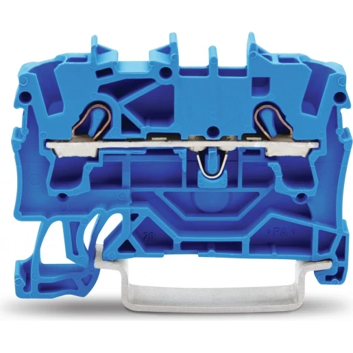 Wago Serie 2002 Verbindingsrijgklem 0,75-4mm² eendr. 0,25-2,5mm² meerdr. Blauw