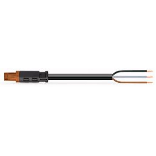 Wago Winsta Patchkabel gebouwinstallatie 3p Contrastekker (female) Vrij kabeluiteinde 3000mm