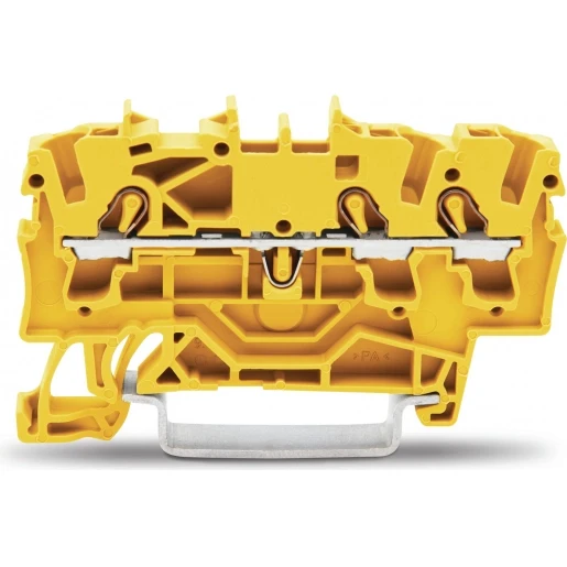 Wago Serie 2002 Verbindingsrijgklem 0,75-4mm² eendr. 0,25-2,5mm² meerdr. Geel