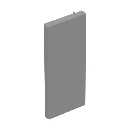 GGK FB eindstuk leidingkanaal 130x60mm RAL 7030 1188G