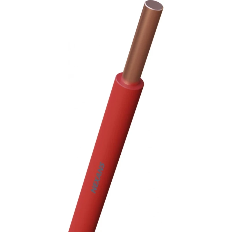 Nexans H07V-U Eca Installatiedraad 6mm² rood 100M 10533298