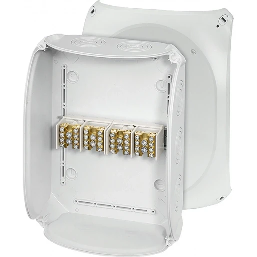 Hensel Kabeldoos IP66 BM7 6-35 mm² 4 polig Aftak invoer M25/40/50 Grijs