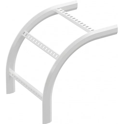 Stago Wibe bocht / hoekstuk kabelladder 90° 500x55mm thermisch verzinkt en gecoat wit RAL 9010 718189