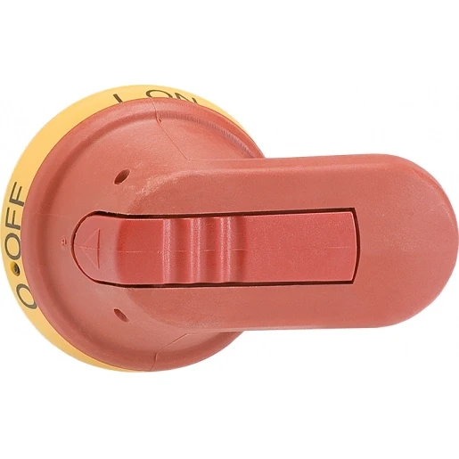 ABB PISTOOLGREEP ROOD/GEEL IP65 VERGRENDELBAAR (TE OVERBR.) VOOR OT 125A