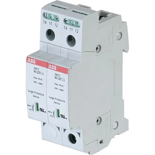 ABB OVERSPANNINGSBEVEILIGING TYPE 2 2 FASE HULPCONTACT UL