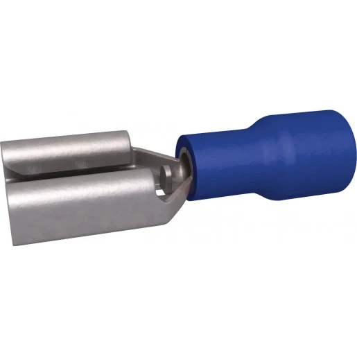 Bizline VLAKSTEKER VROUWELIJK BLAUW 1.5-2.5MM2 6,35X0,8