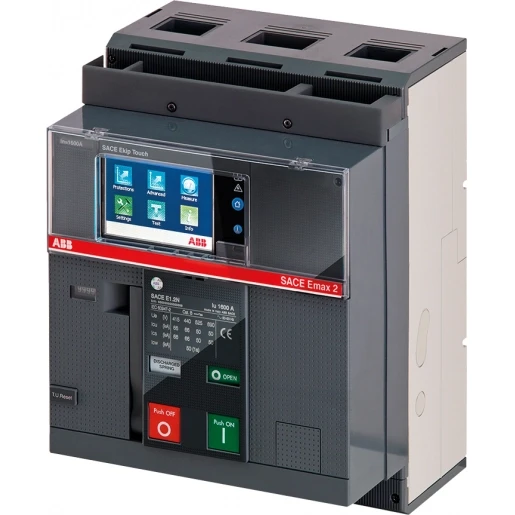 ABB EMAX2 E1.2B TOUCH LSI IN=1000A VAST MET VOORAANSLUITING 3 POLIG