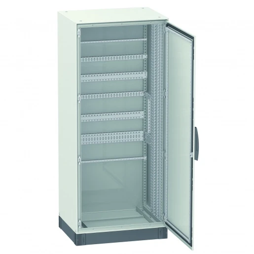 Sarel PanelSeT Deur kast/lessenaar Segmentdeur H1400mm B1200mm D20mm Staal Grijs