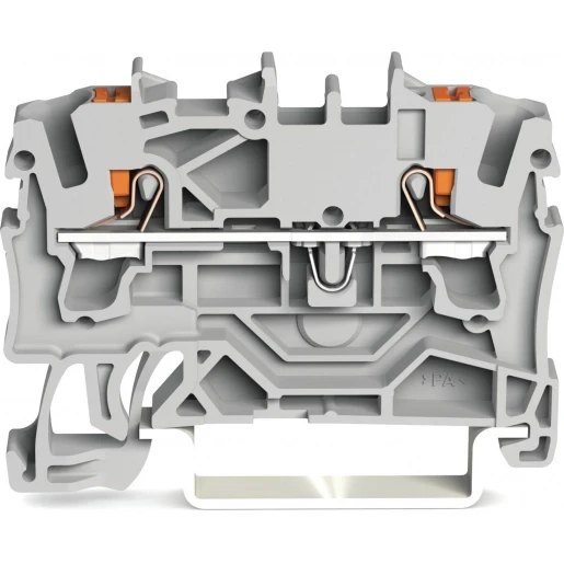 Wago 2202 Verbindingsrijgklem 0,75-4mm² eendr. 0,25-2,5mm² meerdr. Grijs