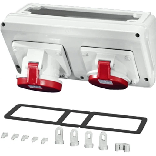 Hensel Mi Connectionbox IP44 1x32A + 1x 63A 5p 400V 6h CEE Breedte 300mm