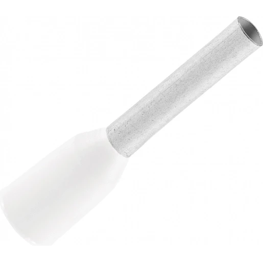Klemko Geïsoleerde Adereindhuls 0,50qmm Wit penlengte = 8mm - 100st DIN
