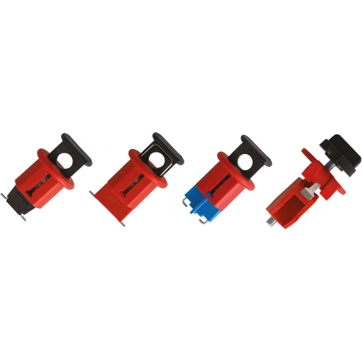 Bizline Set van 4 miniatuurvergrendelingen voor stroomonderbrekers