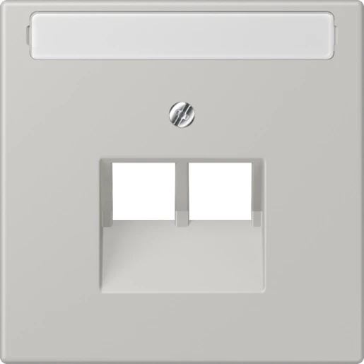 Jung LS range Afdekking centraalplaat LC32013 UAE/IAE 2 connectoren Met label LC969-2NAUA205
