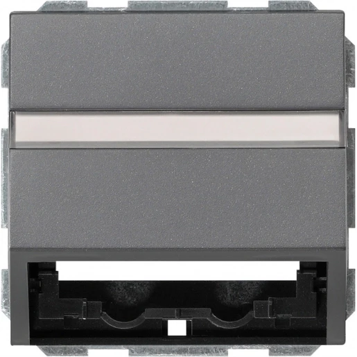 Gira System 55 Datakap draagring + TK Voor dataansluitkast Bedieningselement Met label antraciet 087028