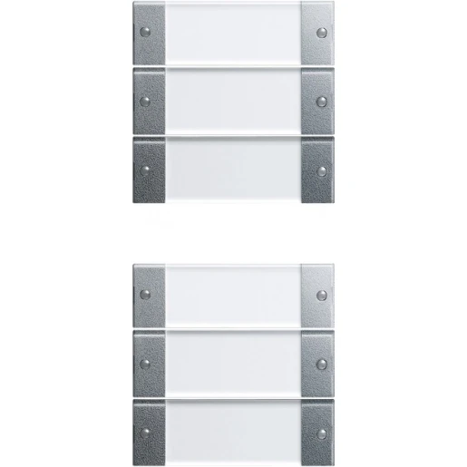 Gira Wippenset 6-v (3+3) TK System 55 clear/kl.alum.